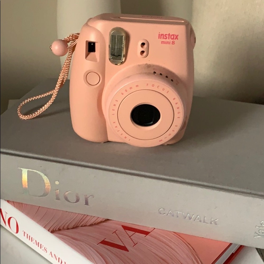 Pink Polaroid camera